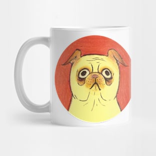 Colored Pencil Pug Mug